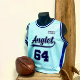 BLUE ANGLET TANK TOP