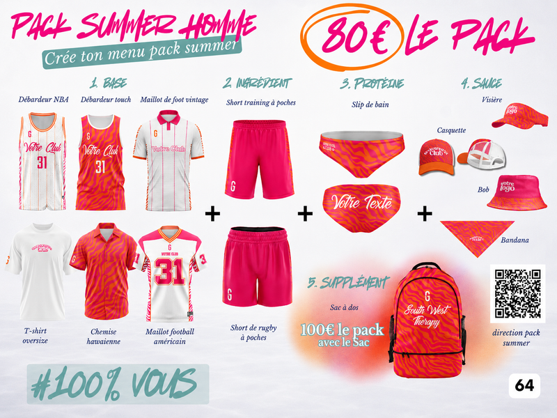 Pack summer personnalisé