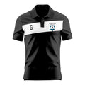 Polo polyester noir | HBCL