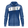 Veste zippée à capuche bleue | HBCL
