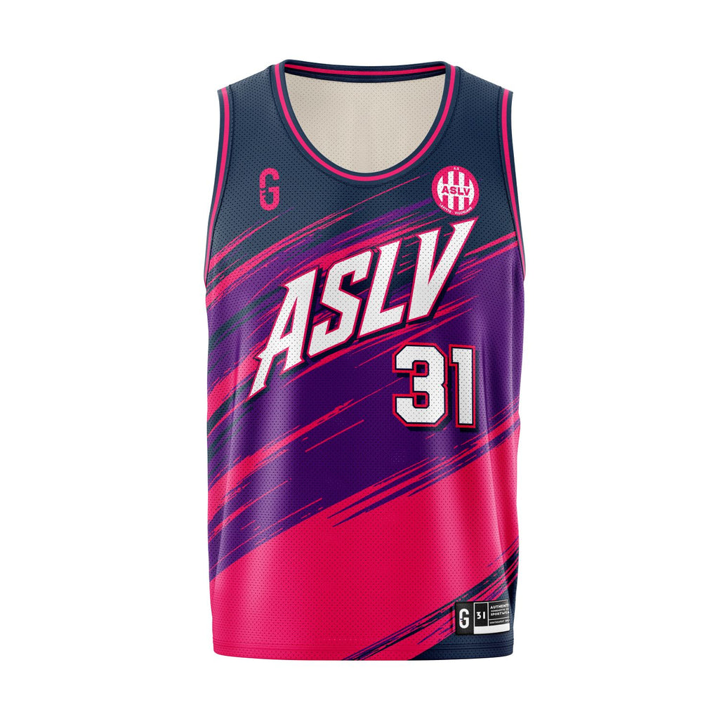 Débardeur NBA bleu rose | Lafitte