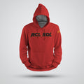 Pull à capuche rouge avec écriture RCL SOL | Isle-en-dodon