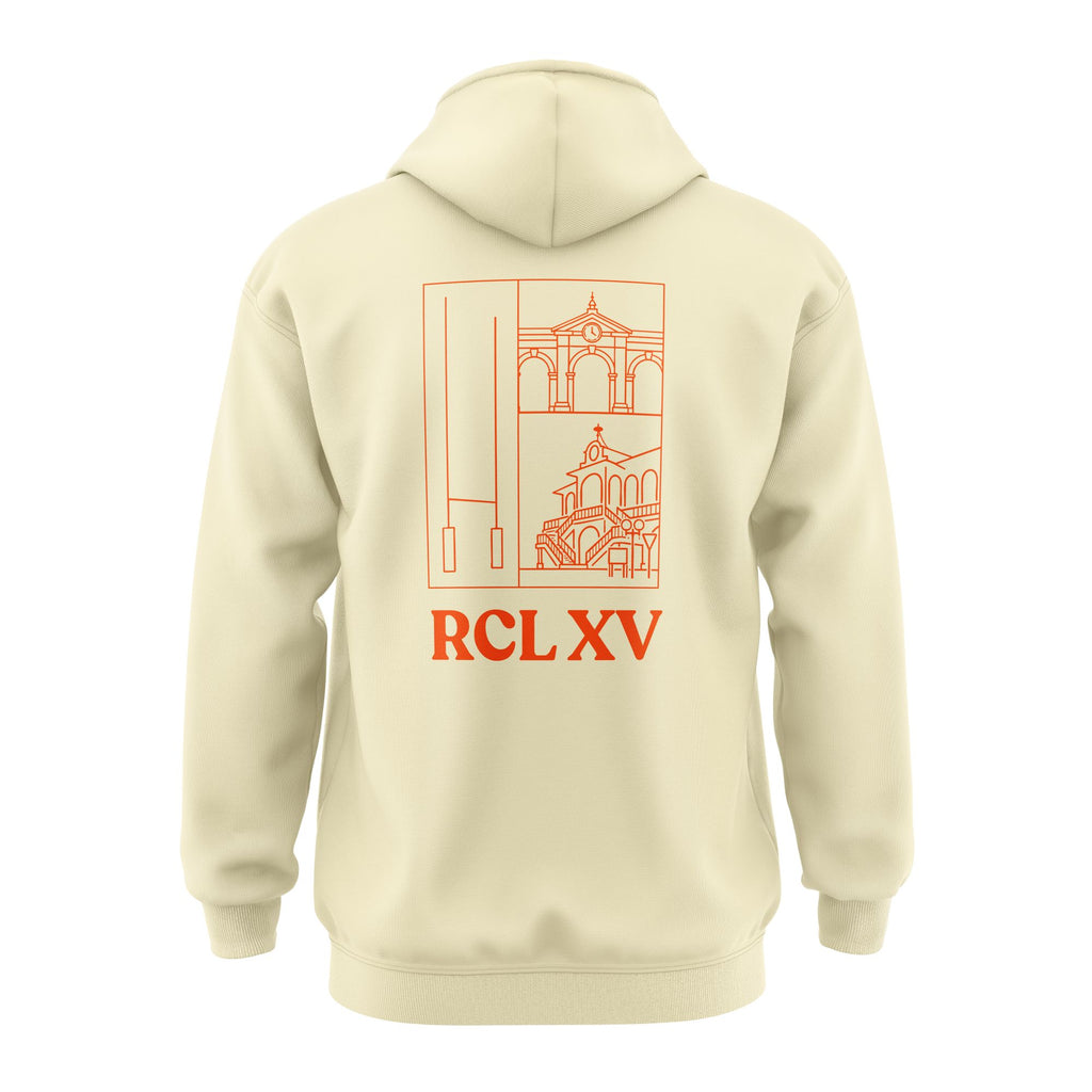 Pull à capuche coton crème | RCL XV