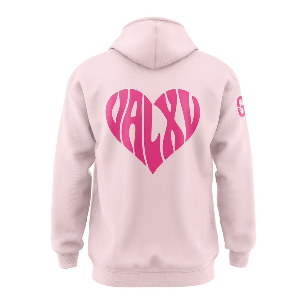 Pull à capuche rose | VAL XV