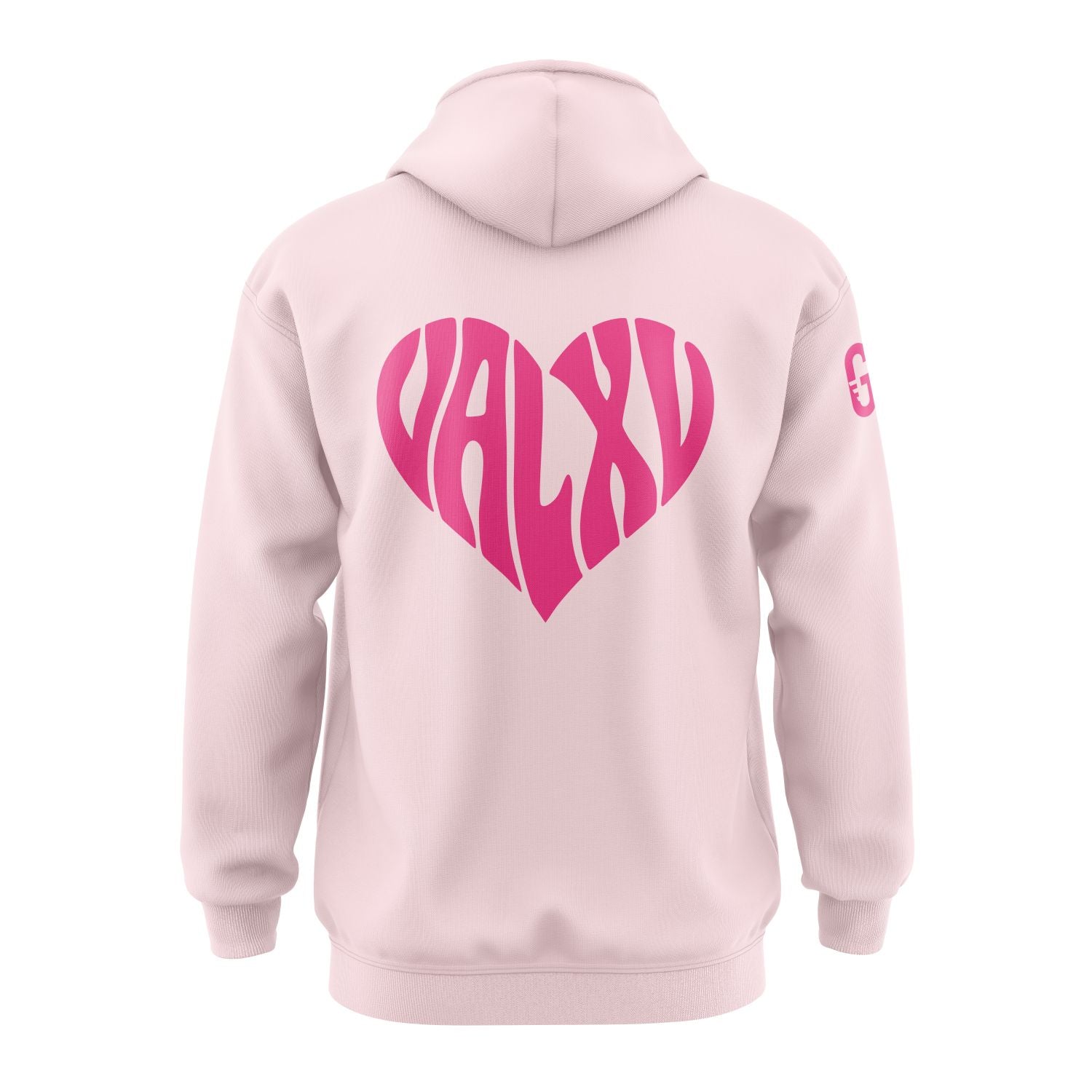 Pull à capuche rose | VAL XV