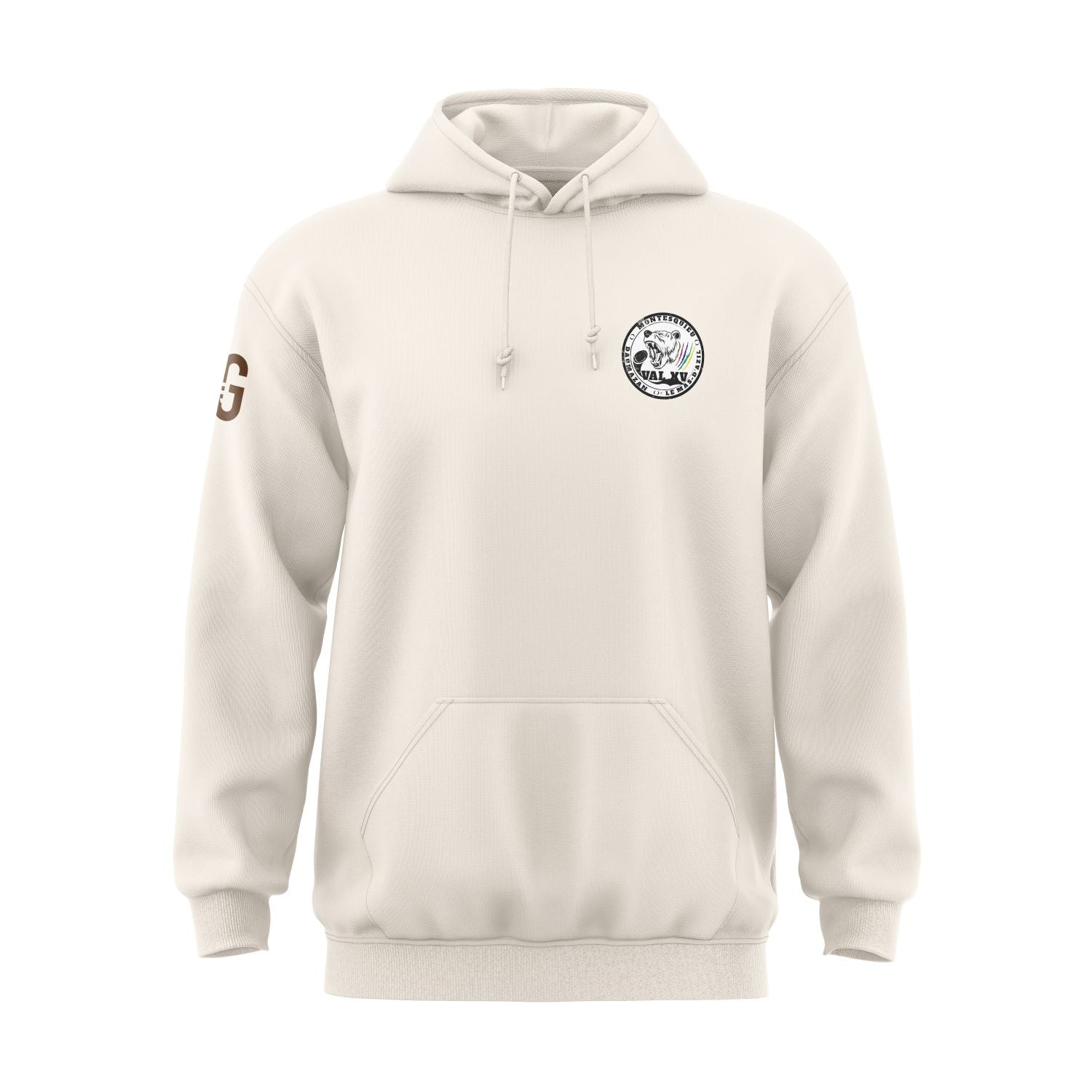 Pull à capuche beige | VAL XV