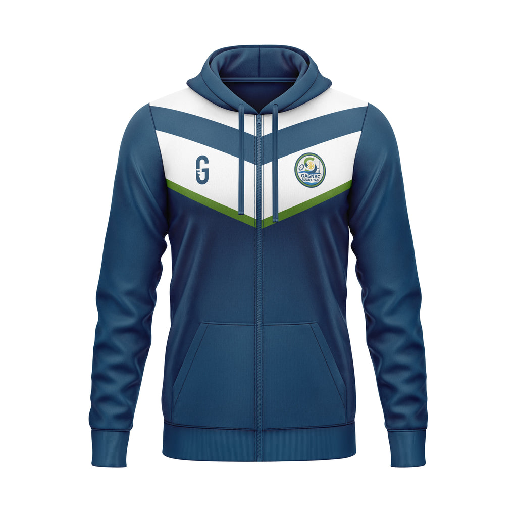 Veste zippée à capuche | Gagnac Rugby Tag