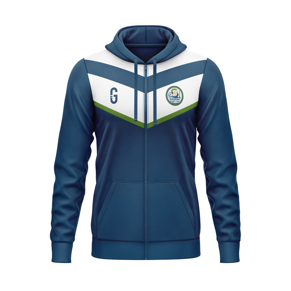 Veste zippée à capuche | Gagnac Rugby Tag