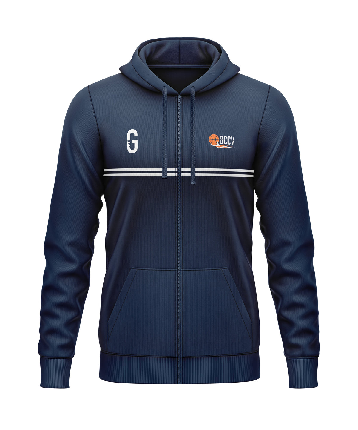 Veste zippée à capuche coton | BCCV