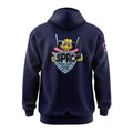 Sweat à capuche marine dos écusson | SPRC
