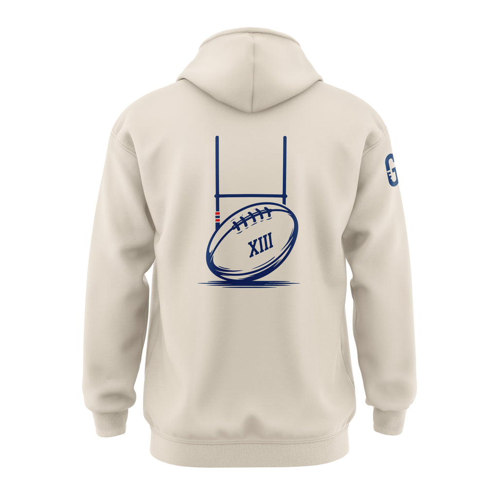 Pull à capuche écru | Cavaillon Rugby League