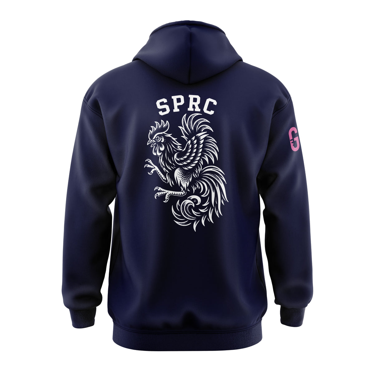 Sweat à capuche marine dos coq | SPRC