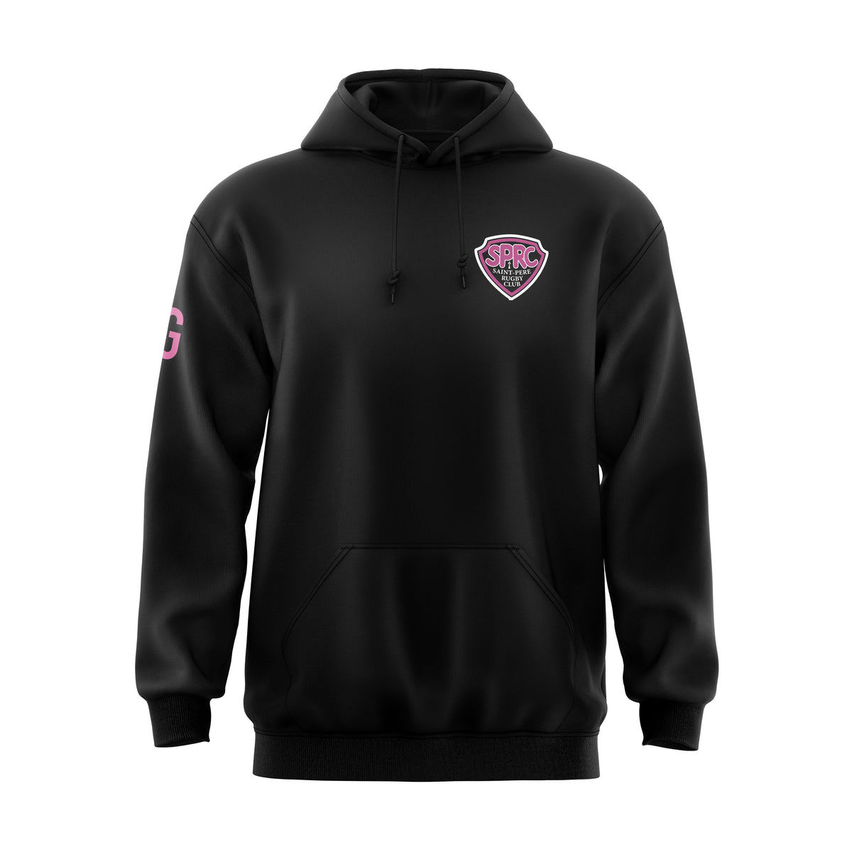 Sweat à capuche noir dos coq | SPRC