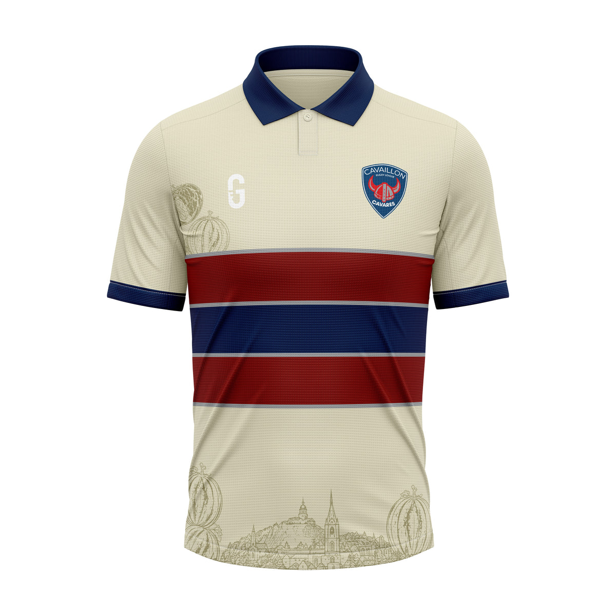 Maillot polo vintage Terre des Cavares | Cavaillon Rugby League