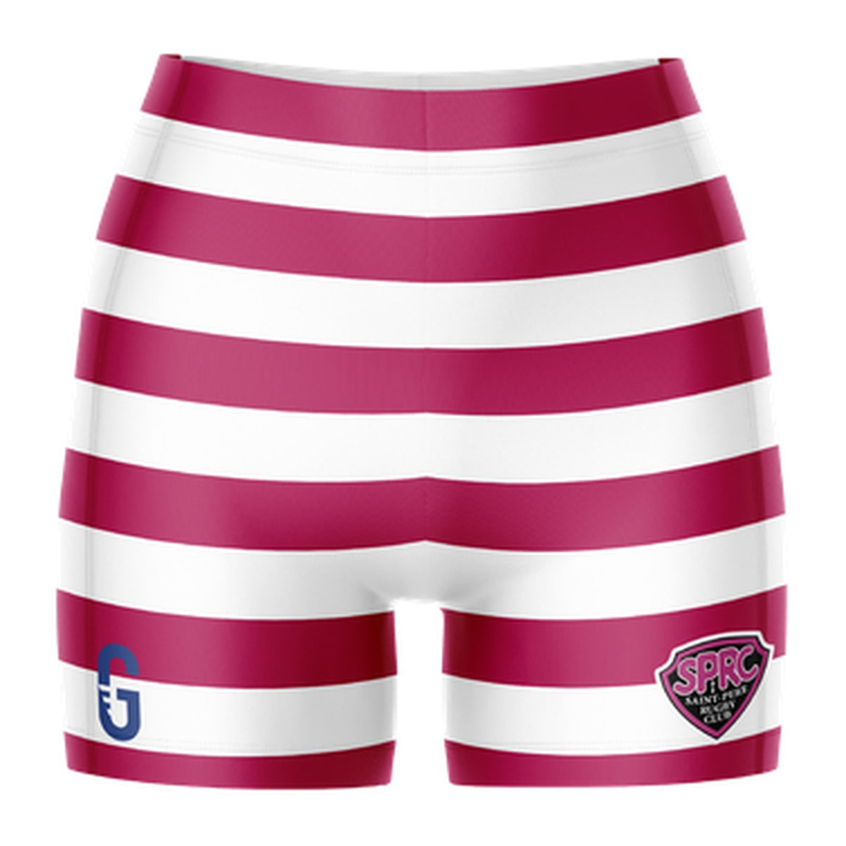 Shortie rayé blanc et rose | SPRC
