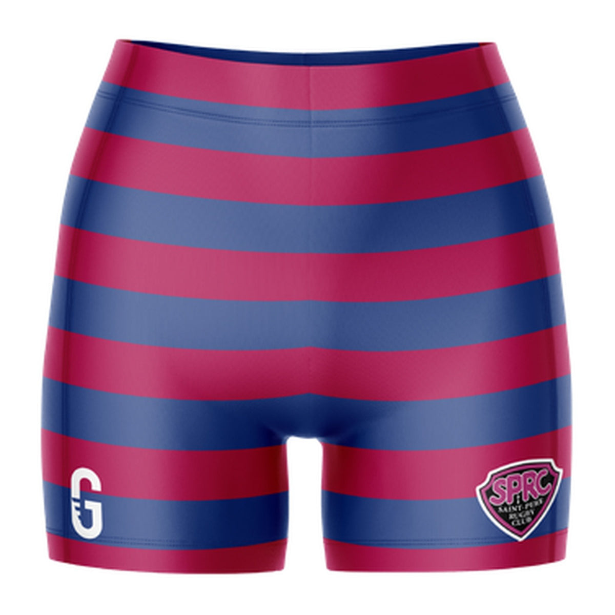 Shortie rayé bleu et rouge | SPRC