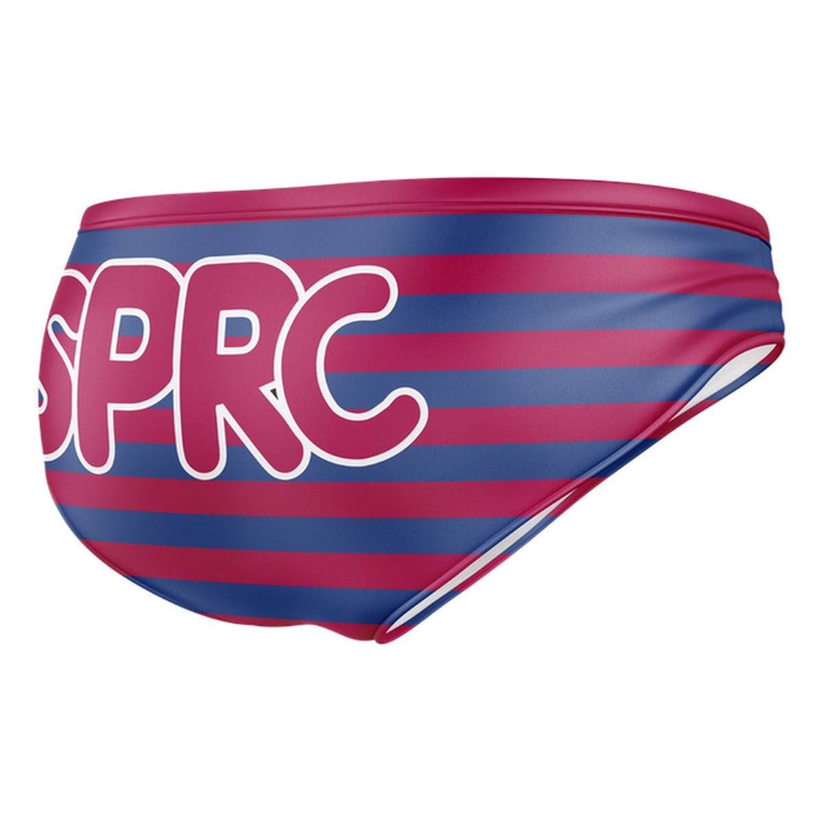 Slip de bain rayé bleu et rouge | SPRC