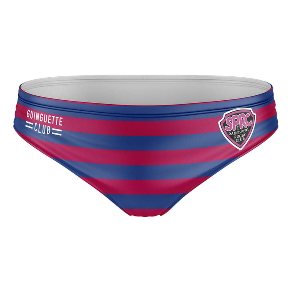 Slip de bain rayé bleu et rouge | SPRC