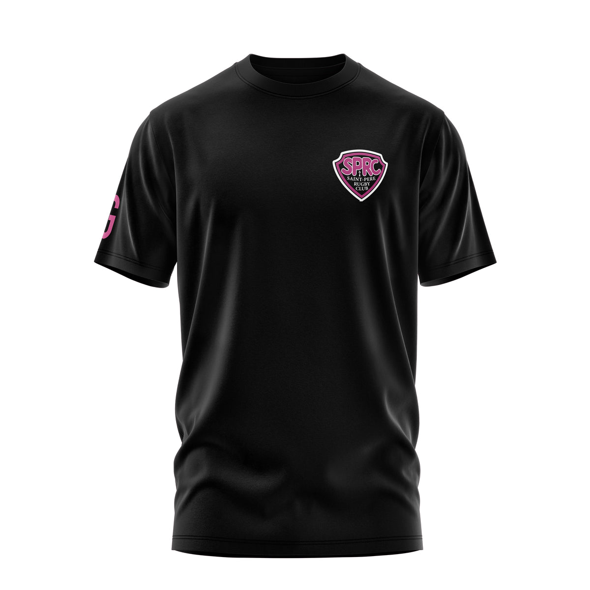 T-shirt coton noir dos coq | SPRC