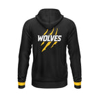 Veste zippée à capuche noire | SCBB Wolves