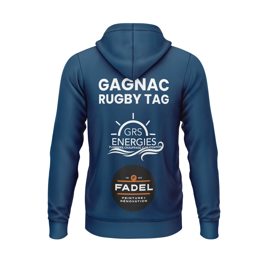 Veste zippée à capuche | Gagnac Rugby Tag