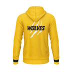 Veste zippée à capuche jaune | SCBB Wolves