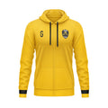 Veste zippée à capuche jaune | SCBB Wolves