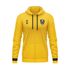 Veste zippée à capuche jaune | SCBB Wolves