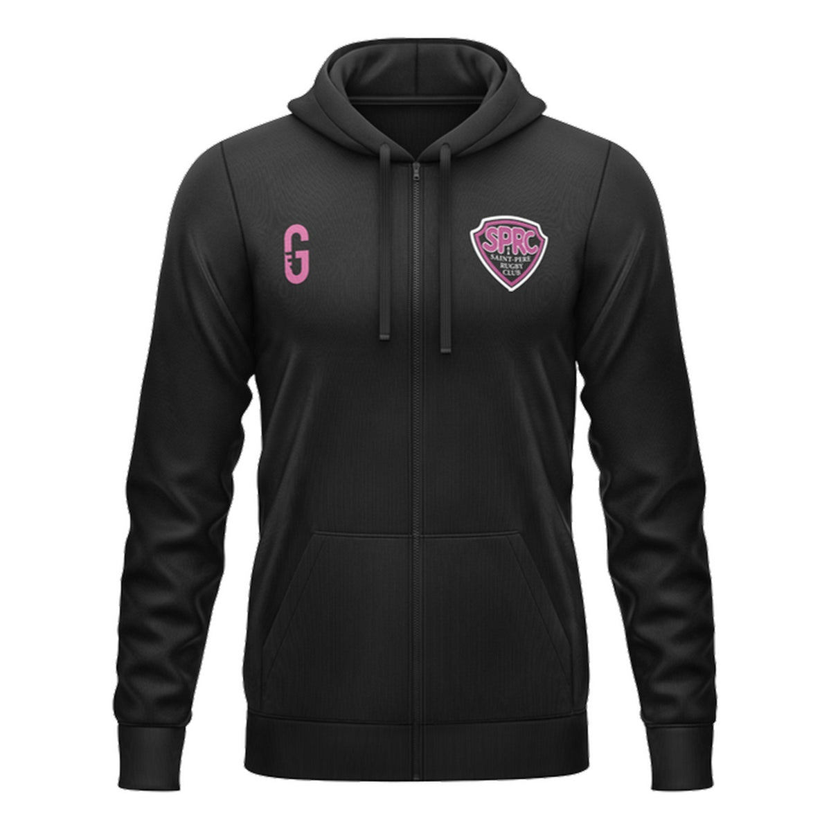 Sweat zippé noir | SPRC