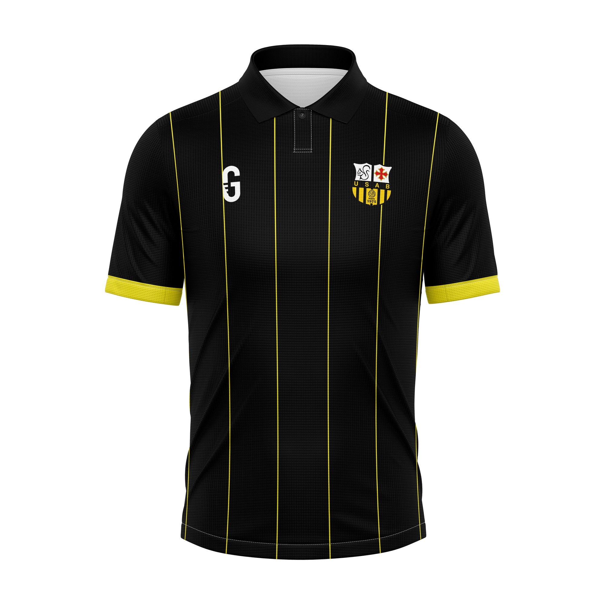 Maillot polo vintage col noir | USAB