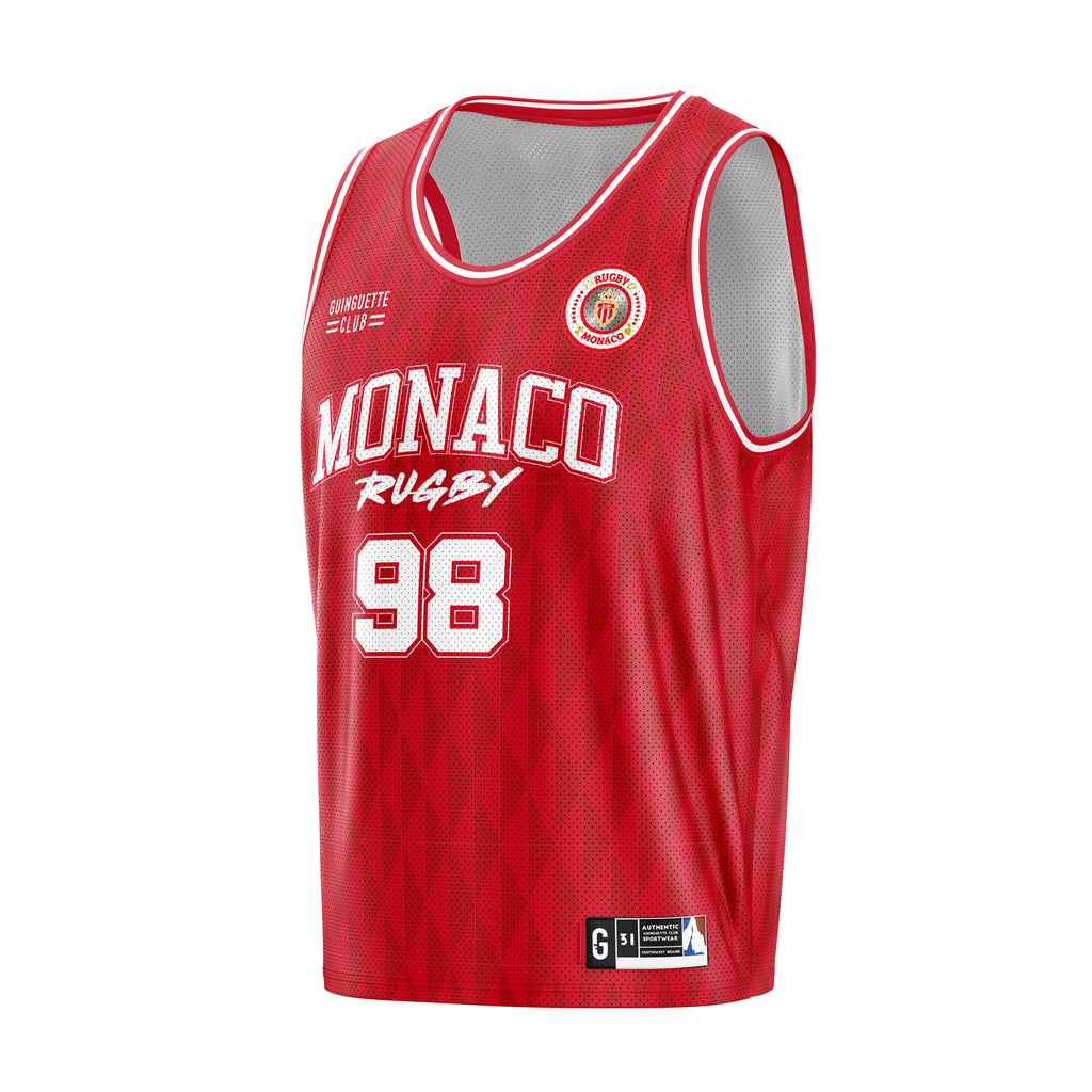 Maillot de basket rouge | Monaco Rugby