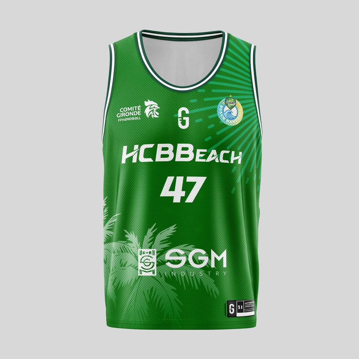 Maillot de basket vert | HCB Beach