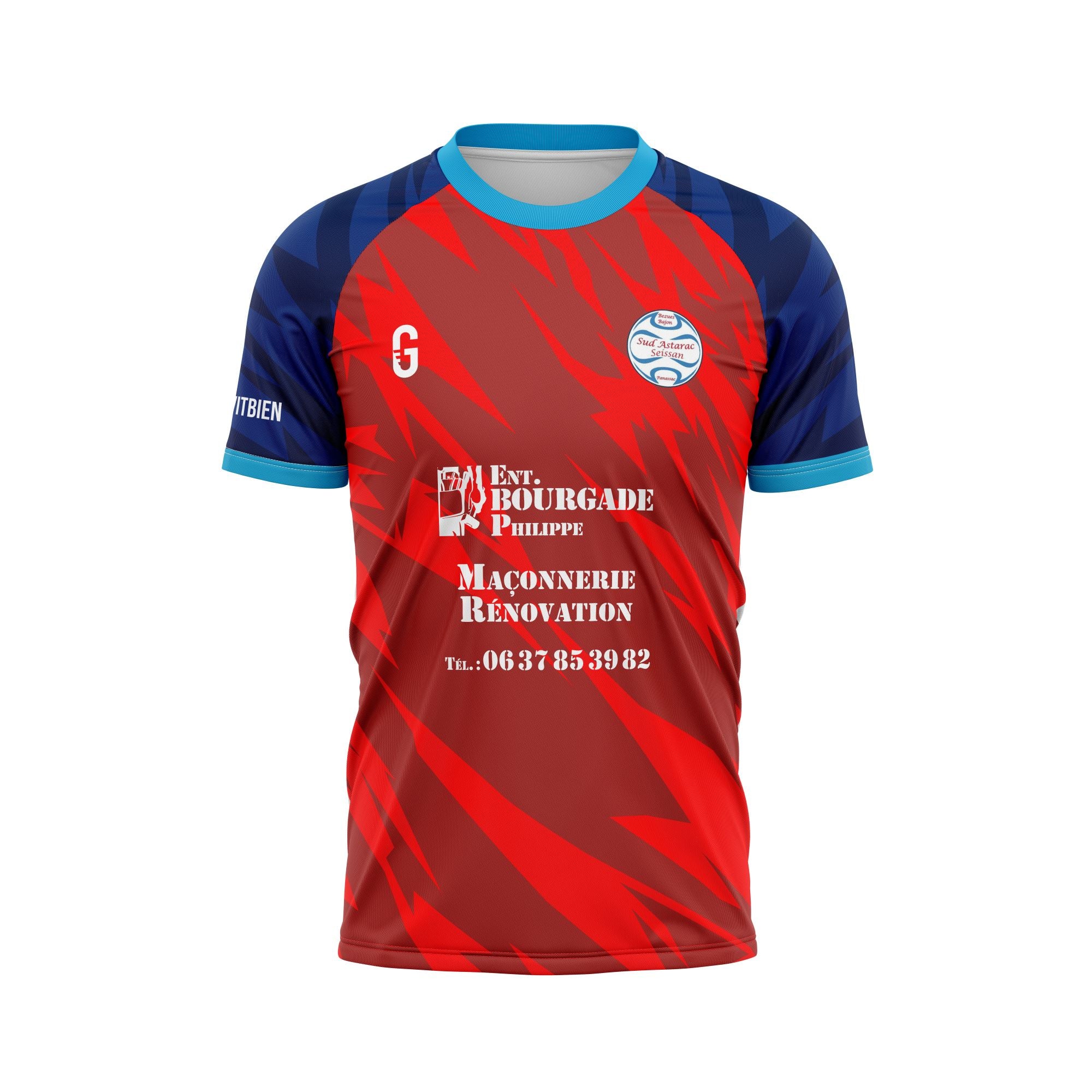 Maillot de foot rouge | Sud Astarac