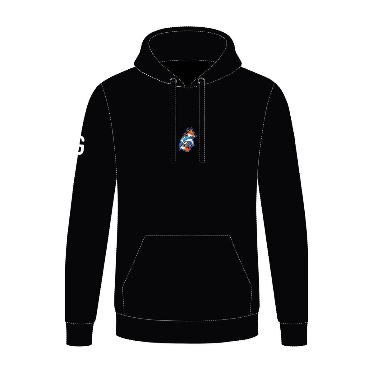 Pull à capuche volley | MSL Olonzac - avant