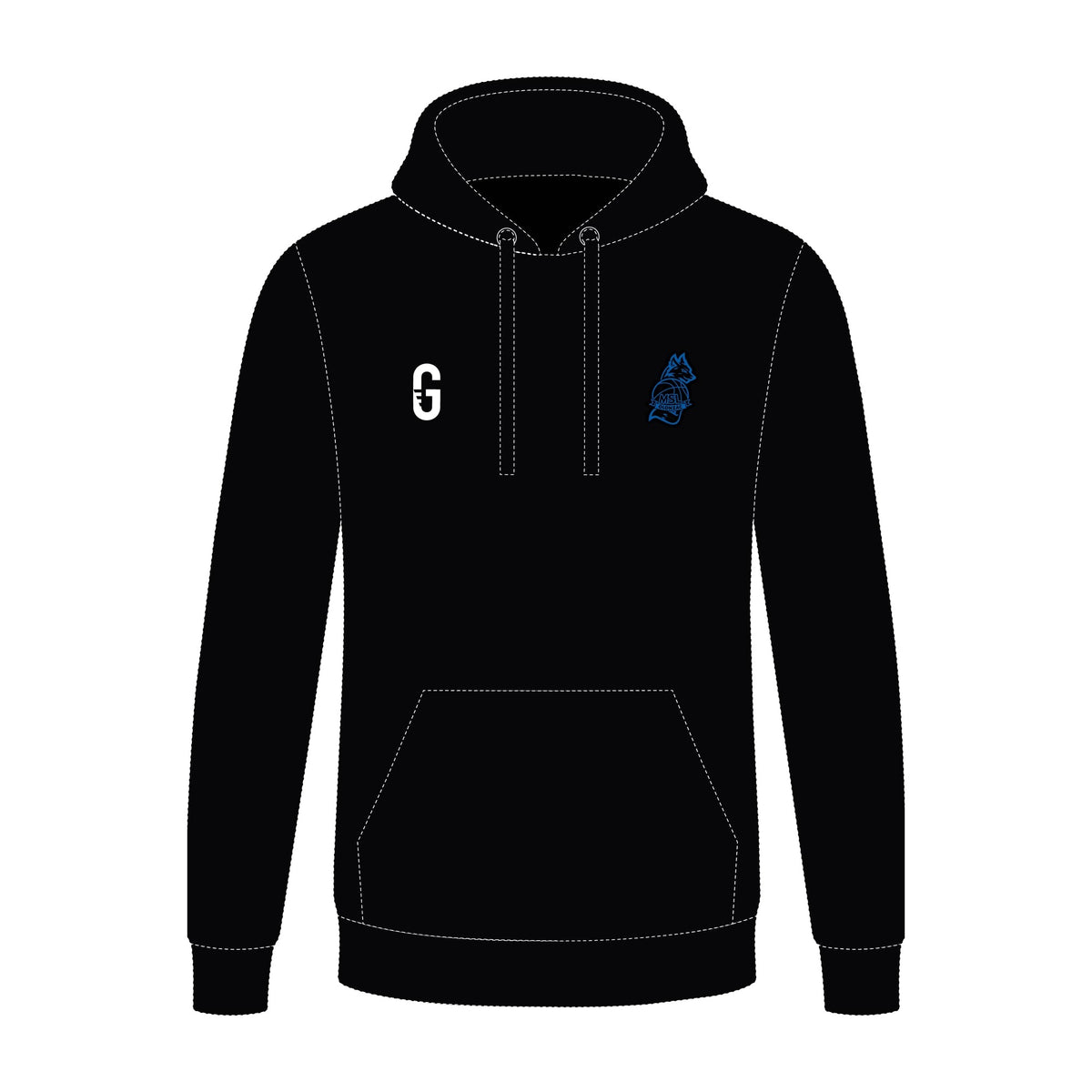 Pull à capuche basket | MSL Olonzac - avant