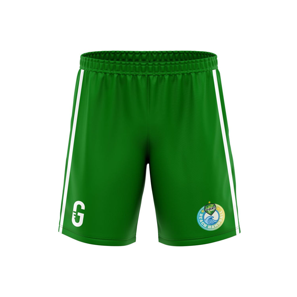 Green training shorts | HCB Beach