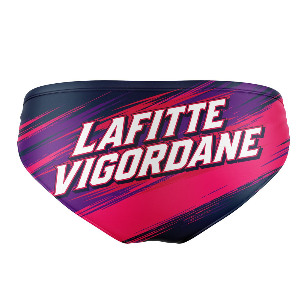 Slip de bain bleu rose | Lafitte