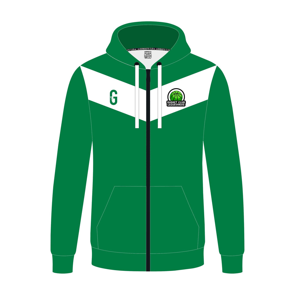 Veste zippée à capuche | Basket Club Leguevinois